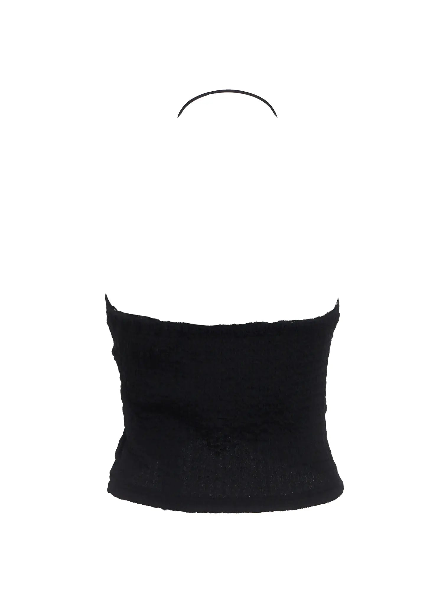Hook-Front Halter Crop Top  IC503