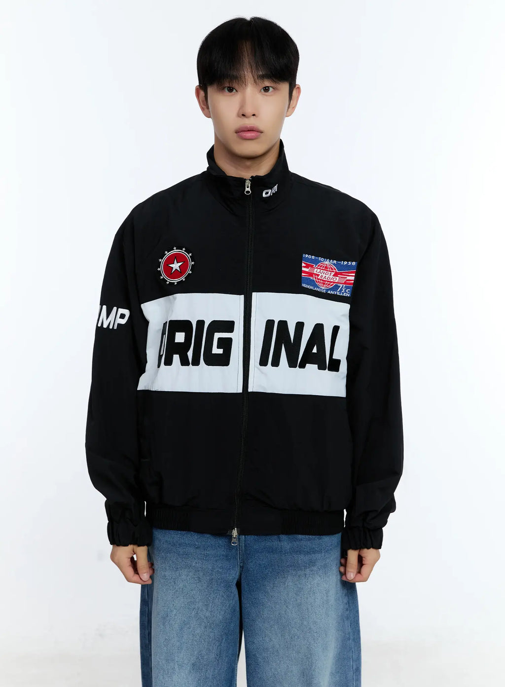 Men's Original Graphic Windbreaker Jacket IG515
