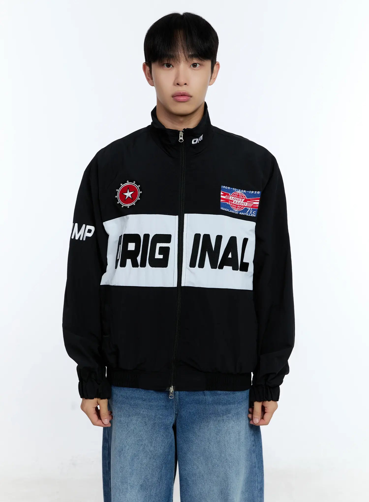 Men's Original Graphic Windbreaker Jacket IG515