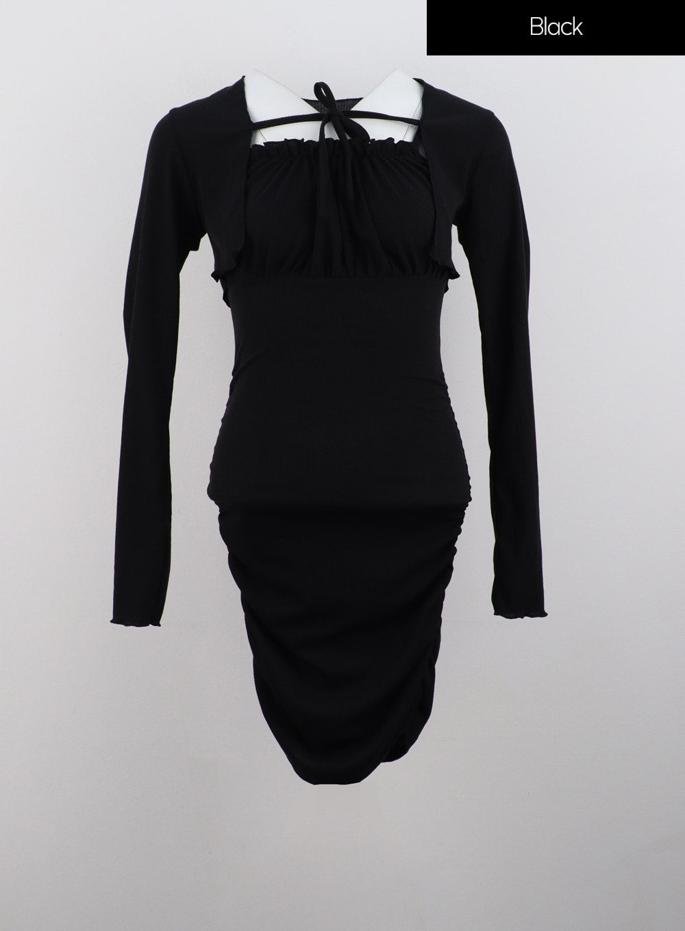 Shirred Mini Dress & Bolero Set IG320