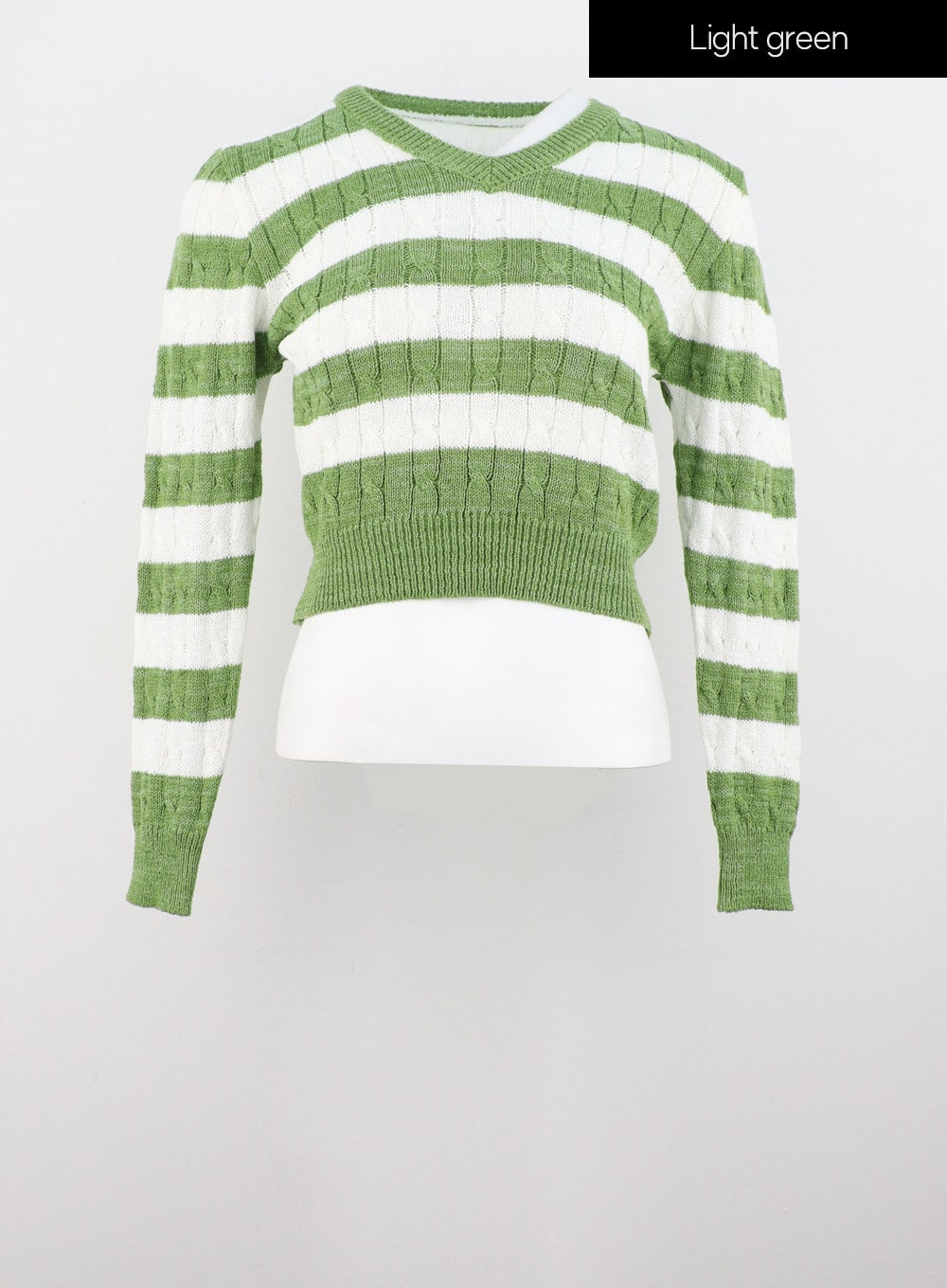 Striped V-Neck Sweater IS307