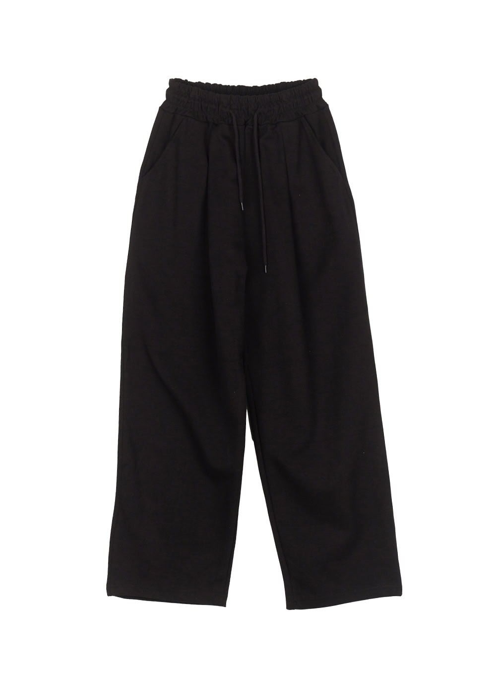 Cotton Pintuck Wide-Fit Sweatpants IY516