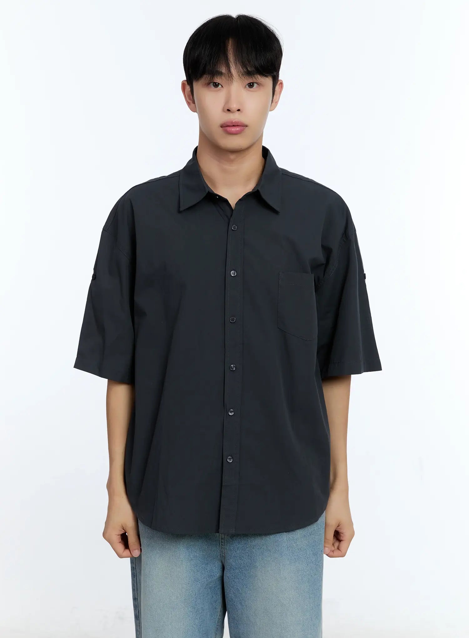 Men's Pocket Detail Short Sleeve Shirt IG519