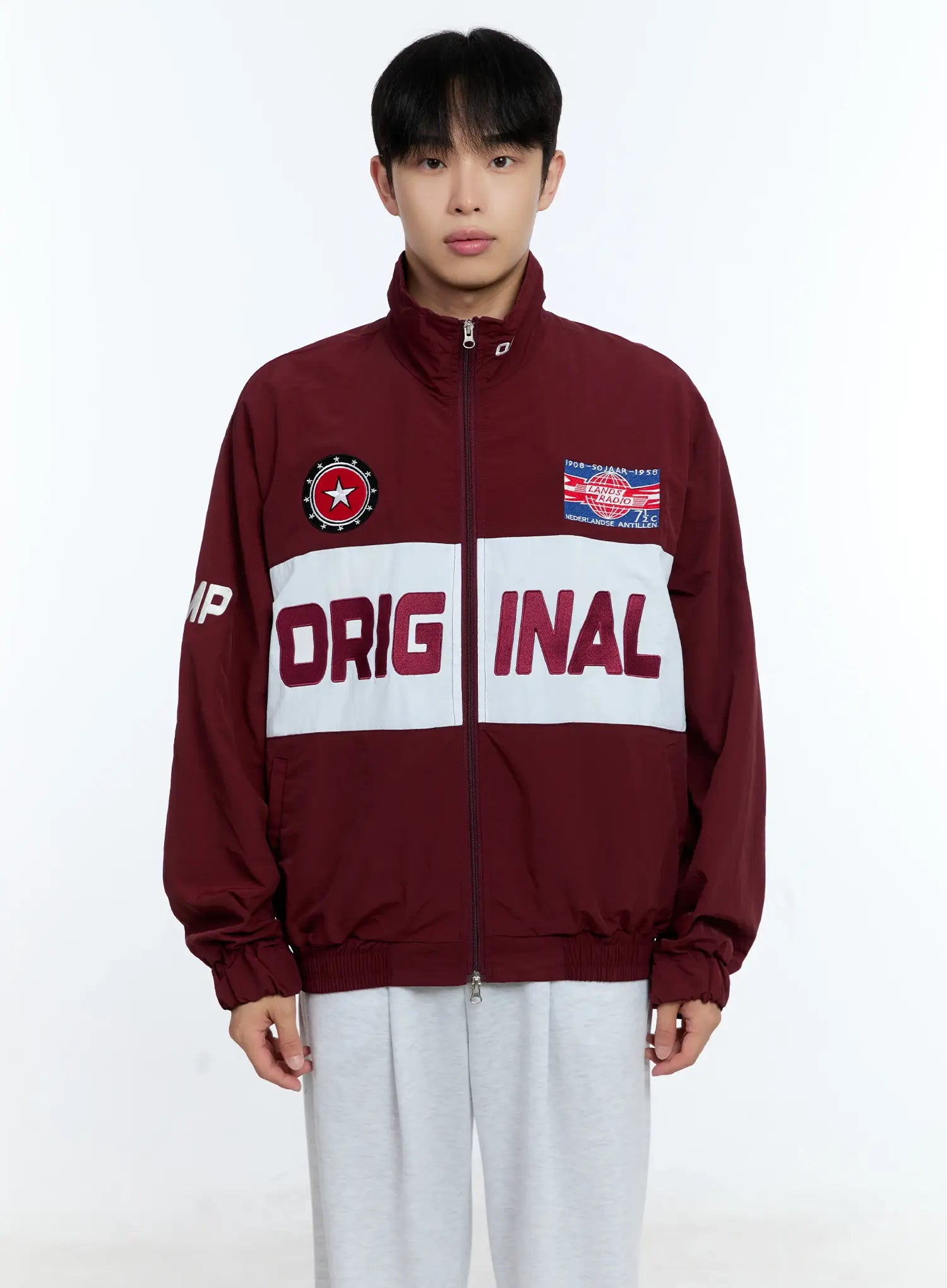 Men's Original Graphic Windbreaker Jacket IG515