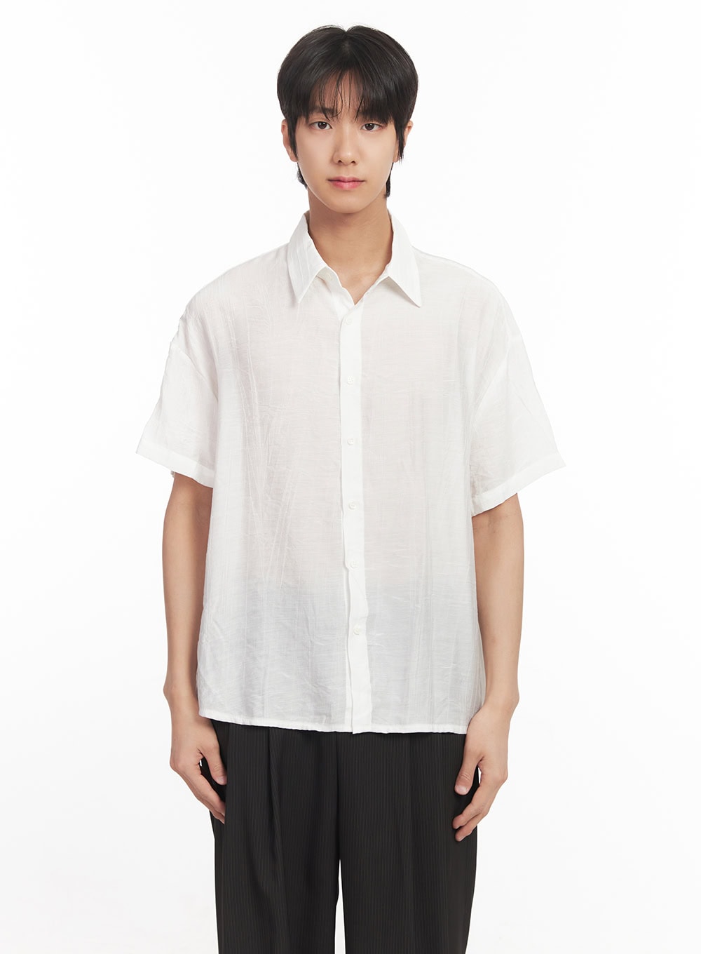 Men's Relaxed-Fit Collared Shirt IA510