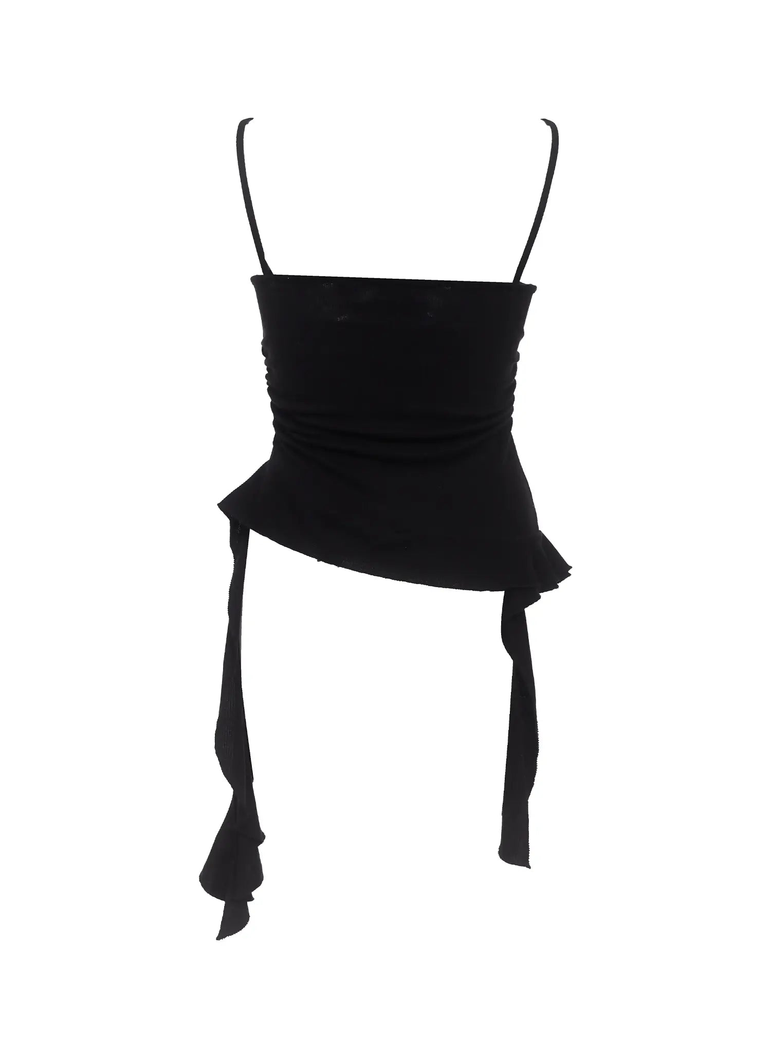 Asymmetric Frill Long Tank Top IC503