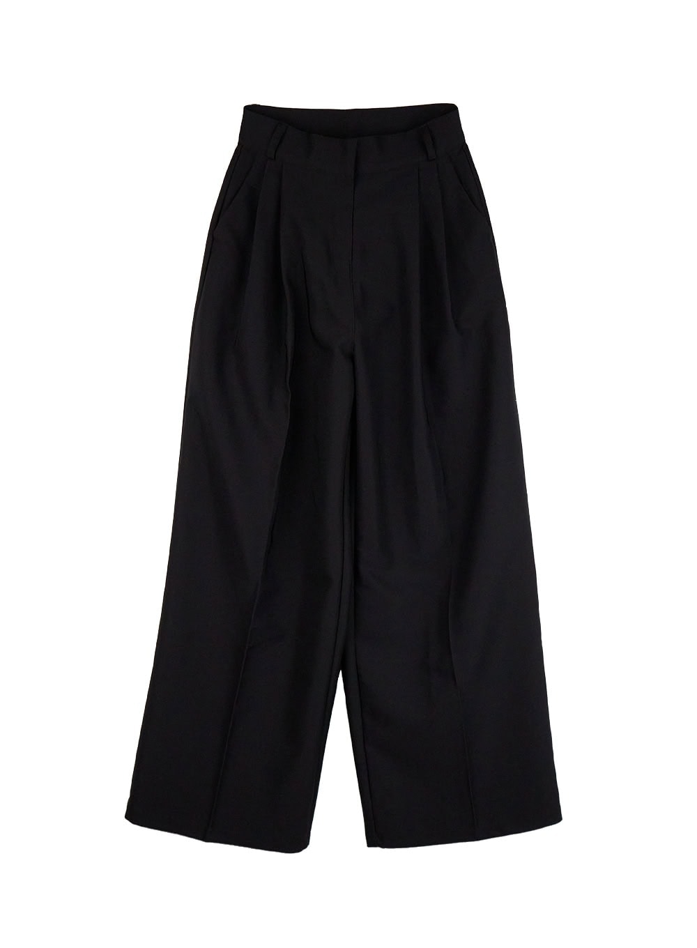 Classic Pintuck Wide-Fit Slacks IJ527