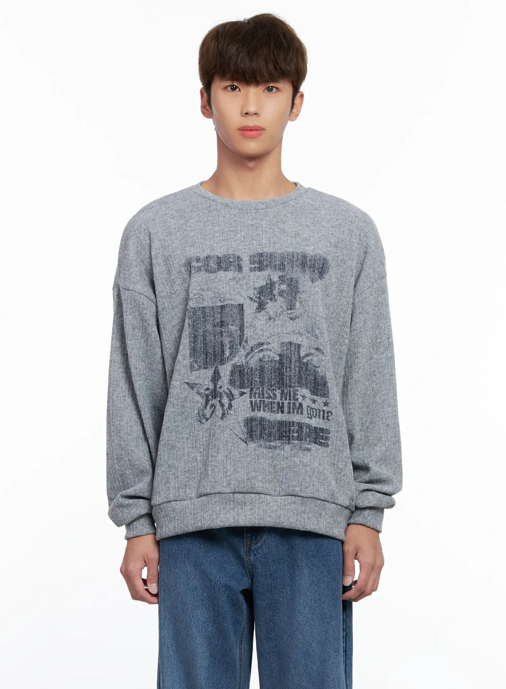 Men's Graphic Sweater IO506