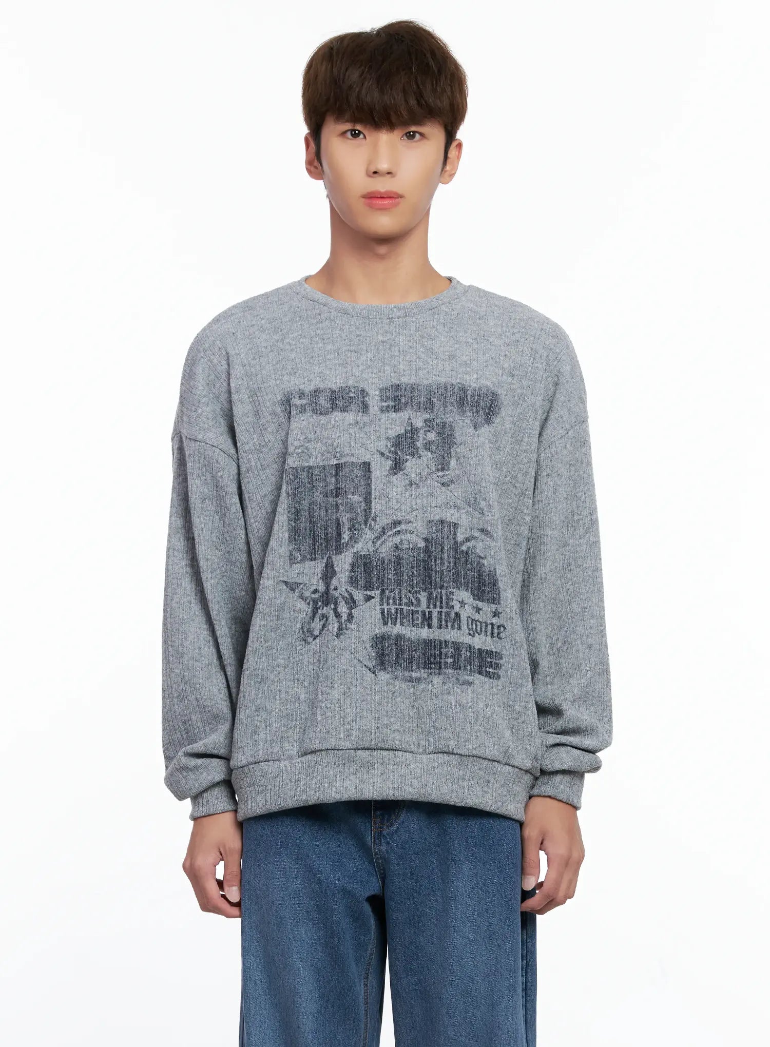 Men's Graphic Sweater IO506