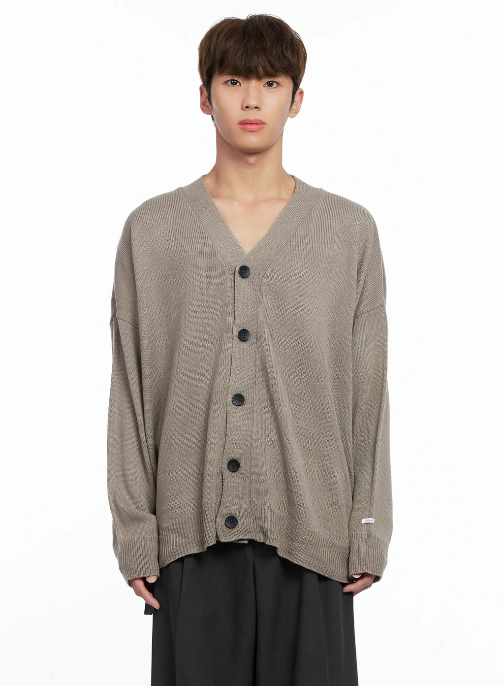 Men's Oversized V-Neck Cardigan IO506