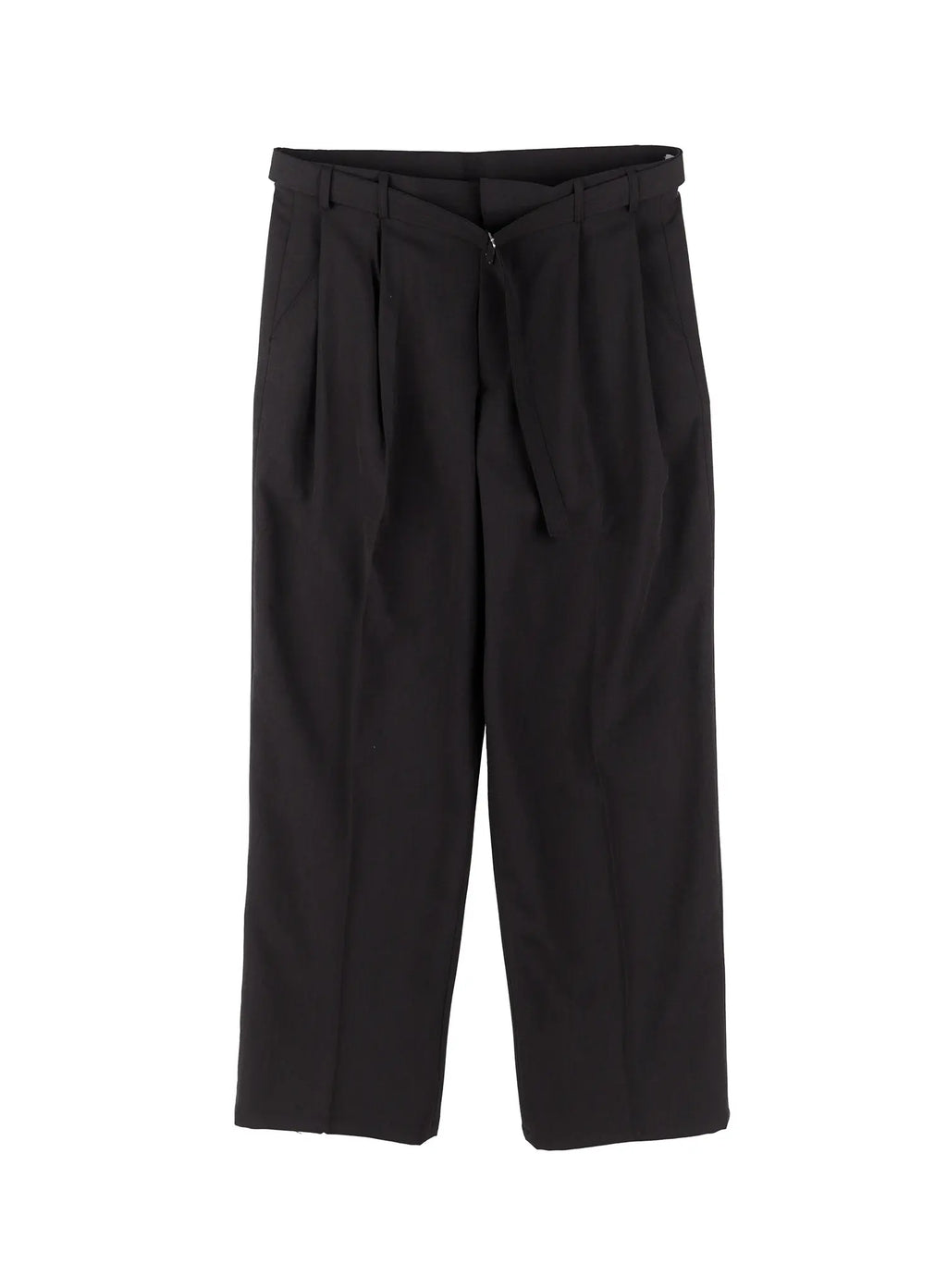 Men's Classic Belted Wide-Leg Pants IO506