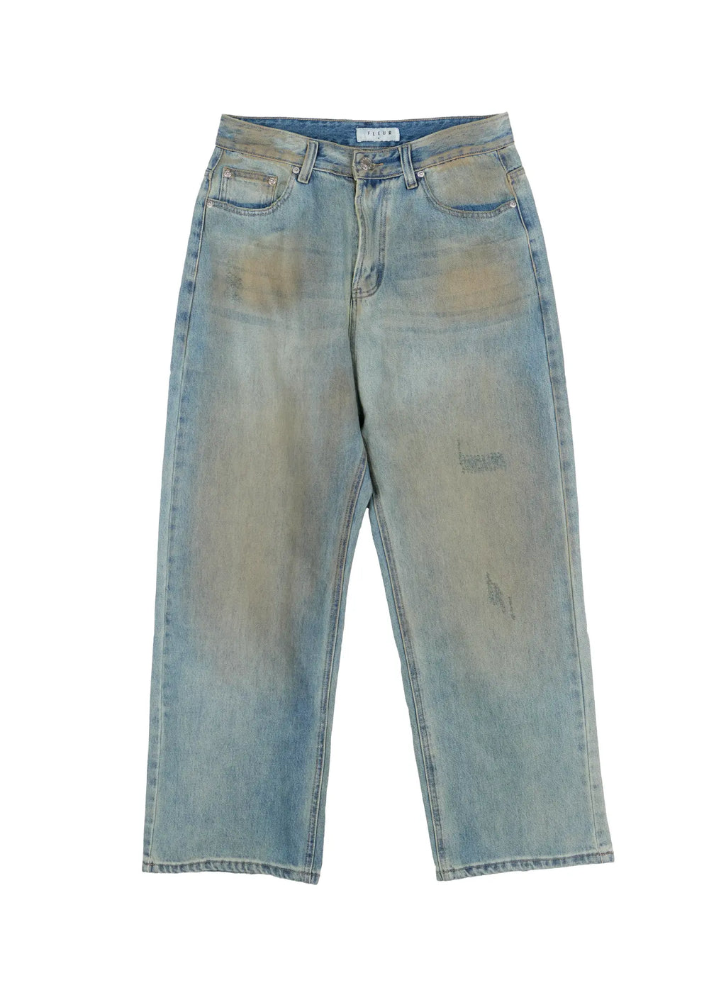 Men's Vintage Wash Wide Fit Jeans IS529