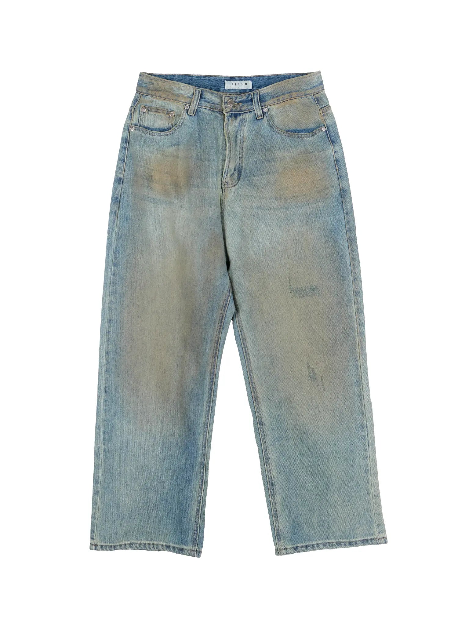 Men's Vintage Wash Wide Fit Jeans IS529
