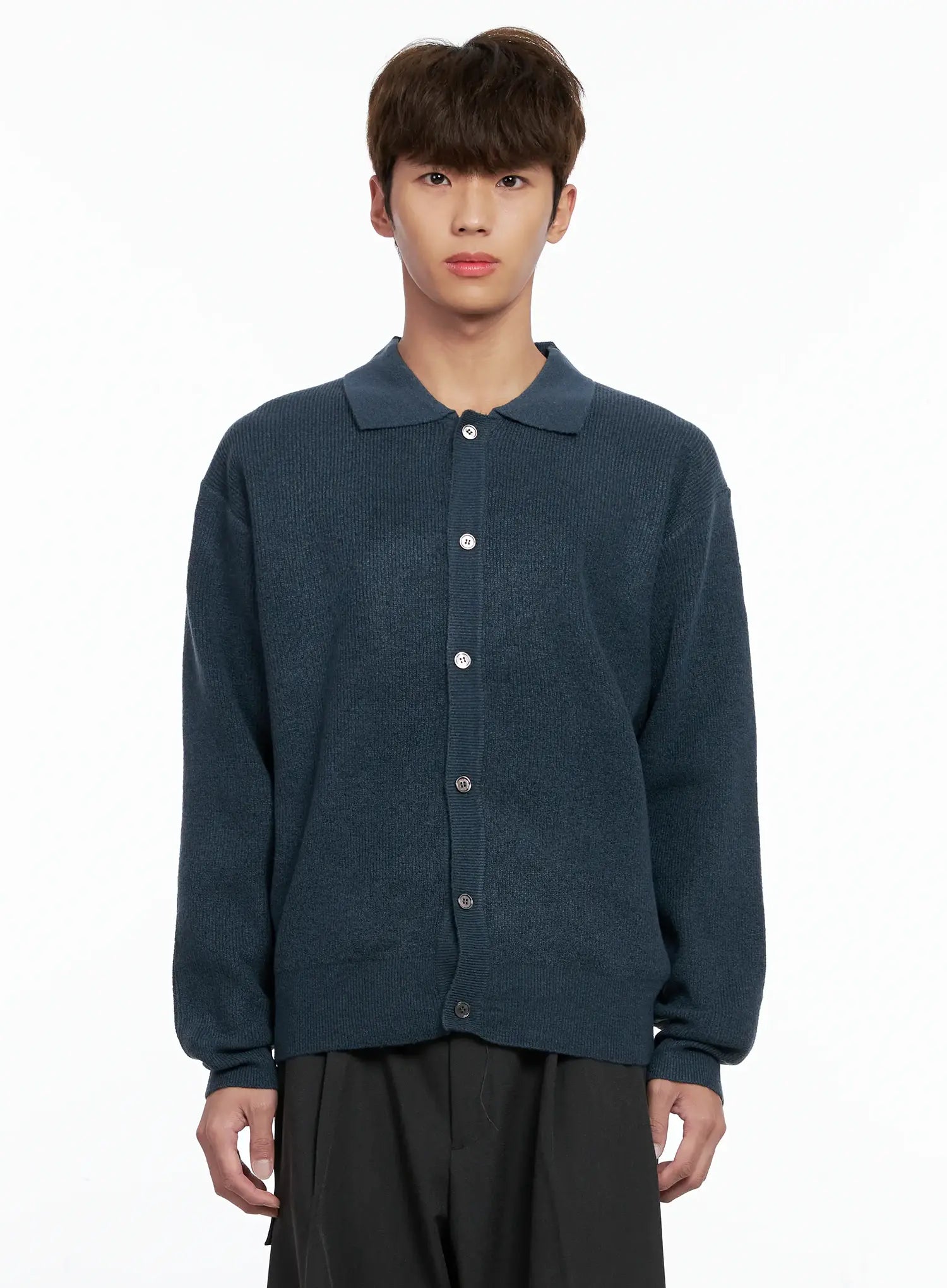 Men's Classic Button Up Knit Sweater IO506