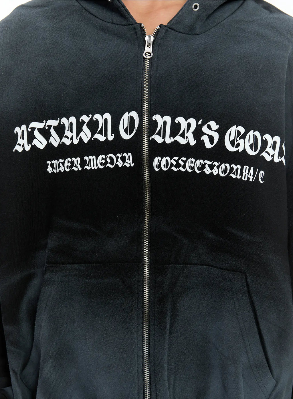 Men's Graphic Zip-Up Hoodie IS530