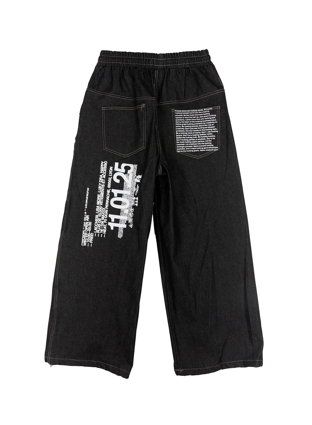 Men's Graphic Jeans (Black) IS529