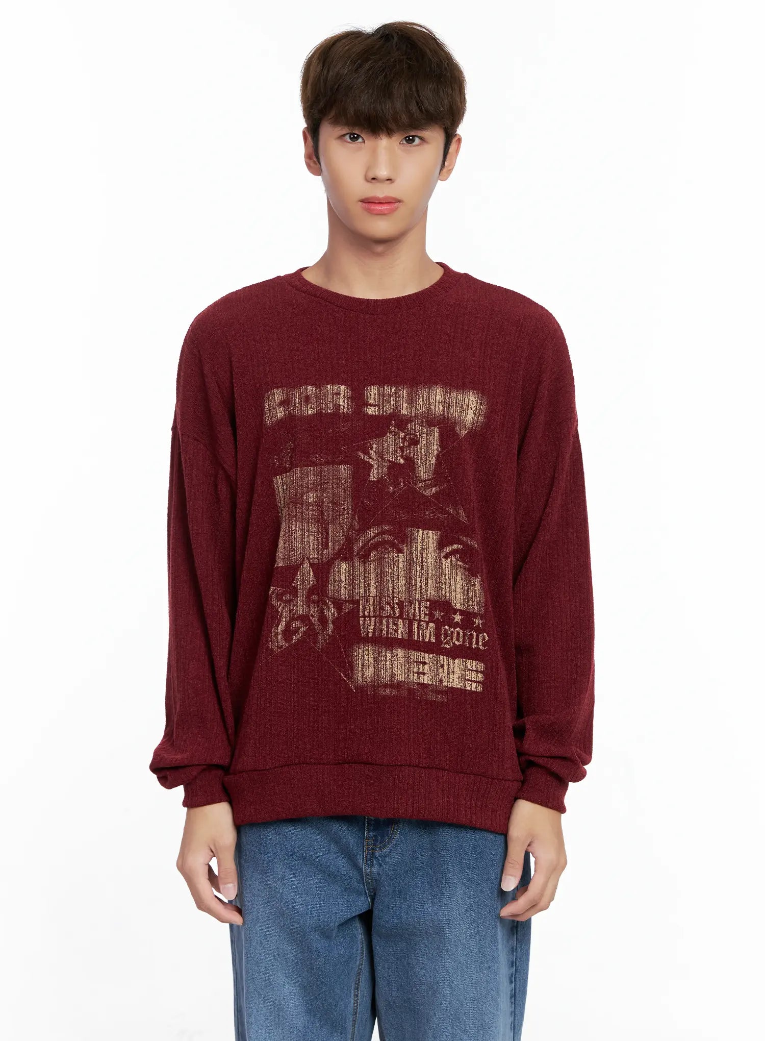 Men's Graphic Sweater IO506