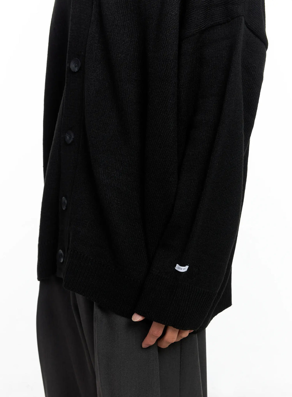 Men's Oversized V-Neck Cardigan IO506