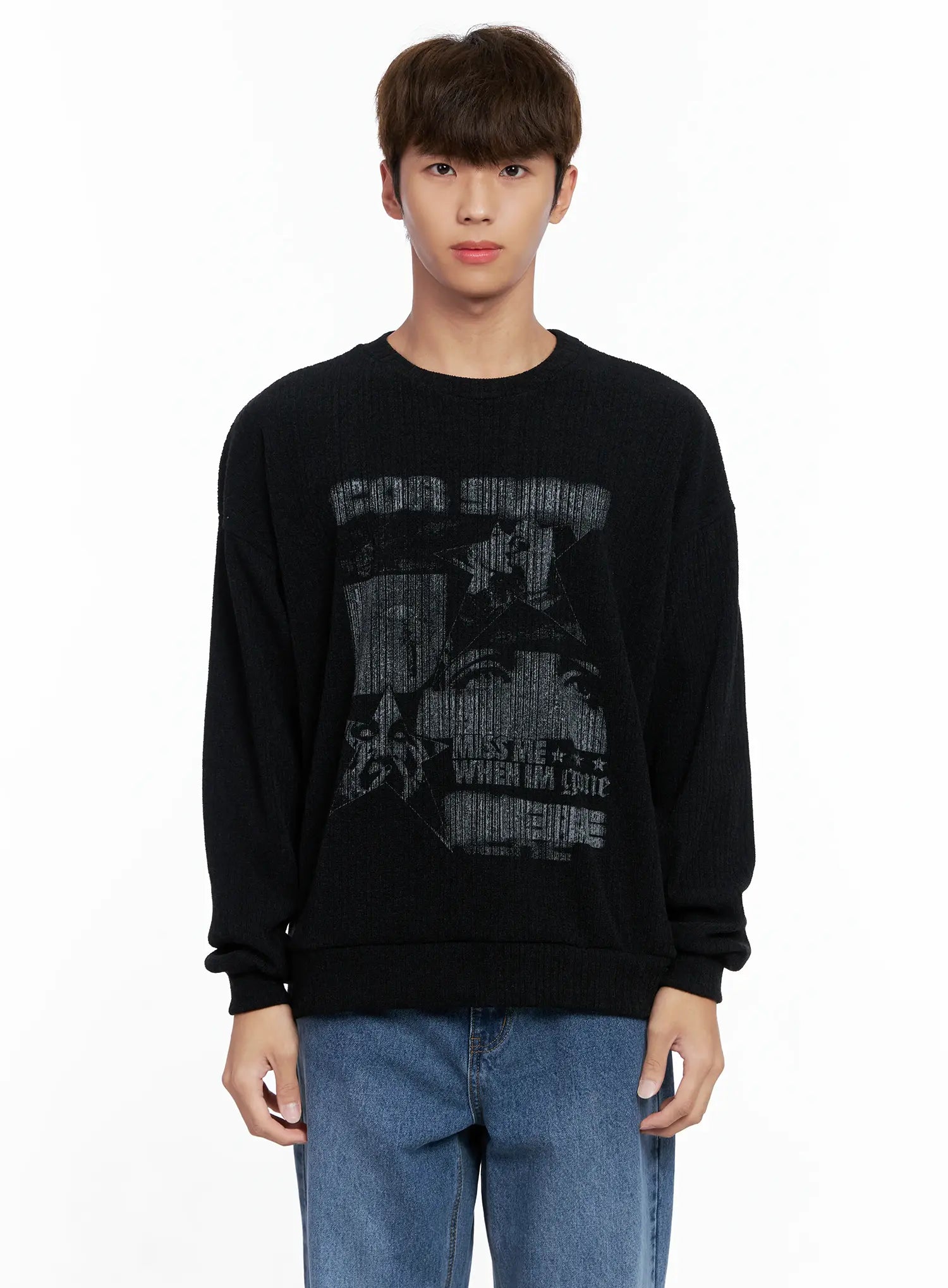 Men's Graphic Sweater IO506