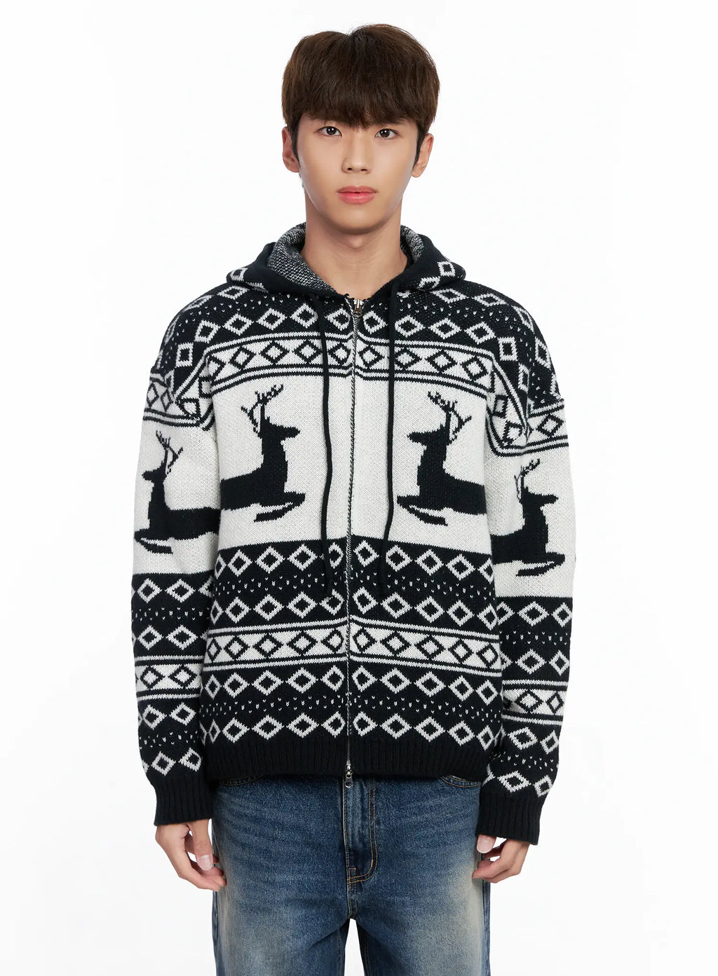 Men's Frost Hooded Knit Zip-Up IO502