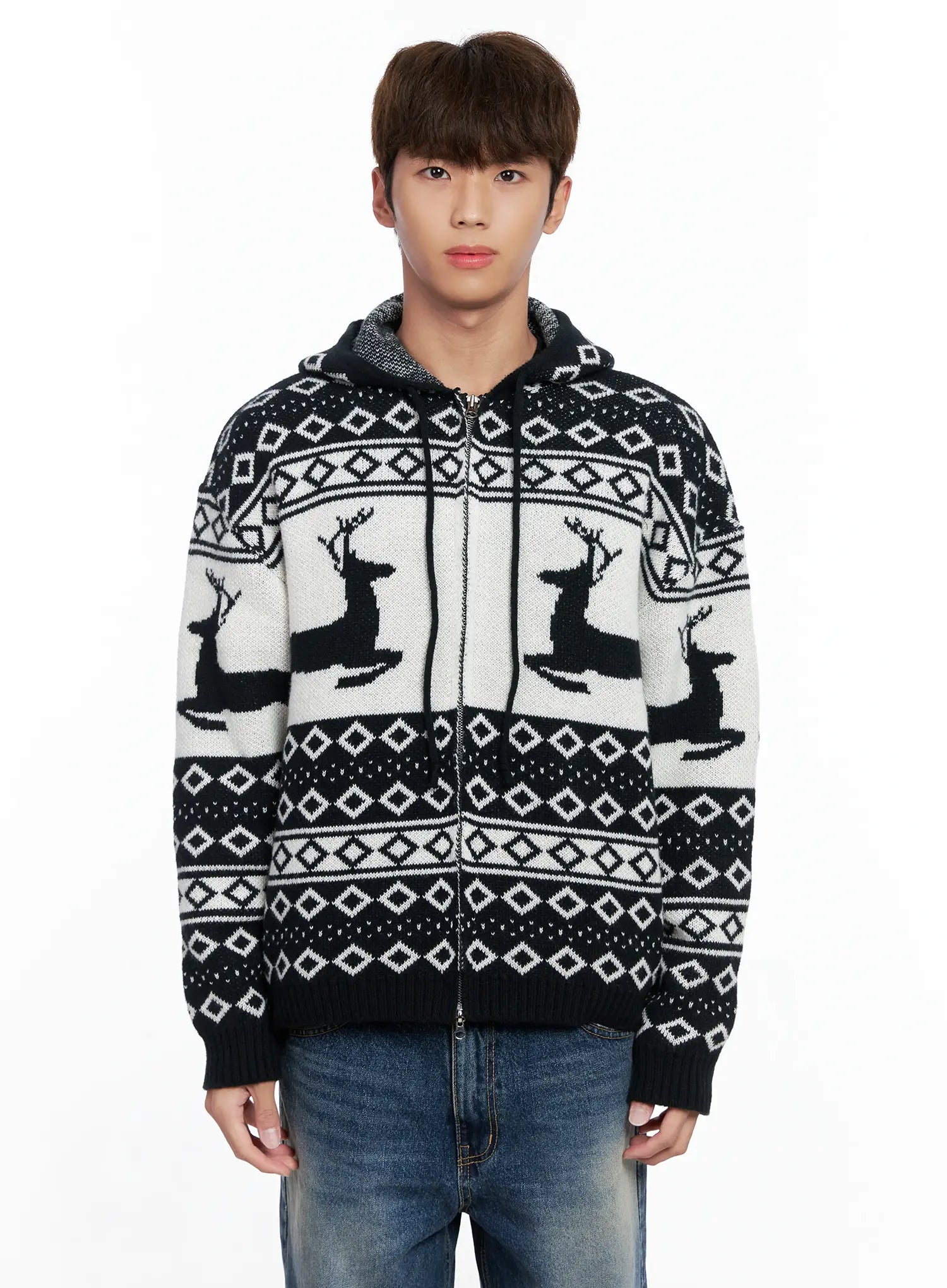 Men's Frost Hooded Knit Zip-Up IO502