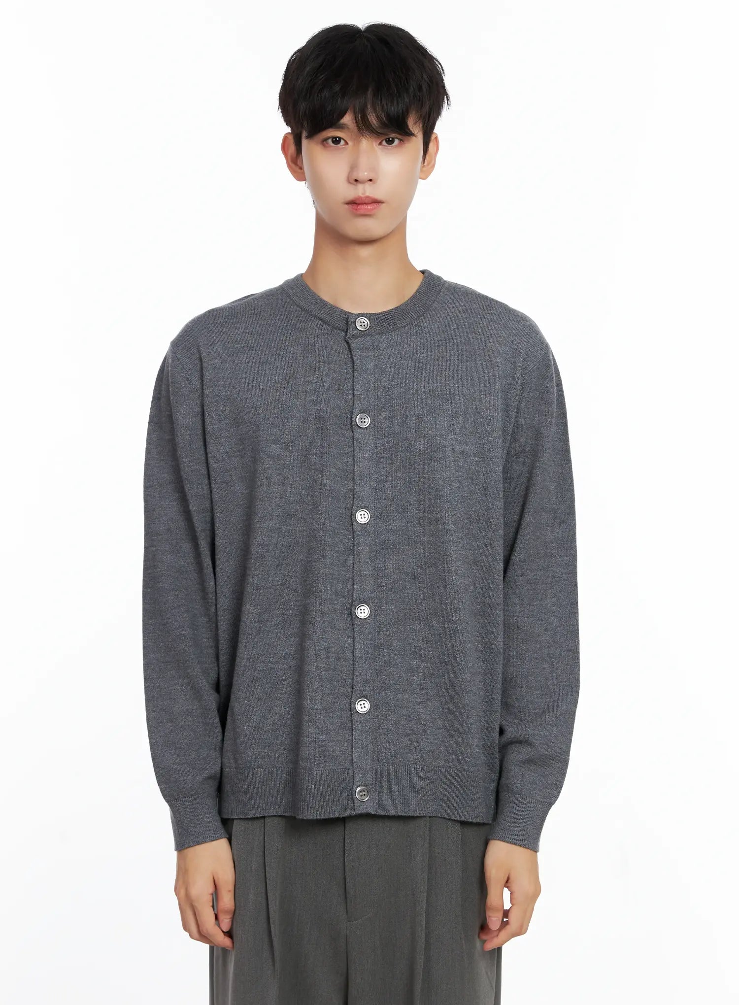 Men's Classic Round Cardigan IS519