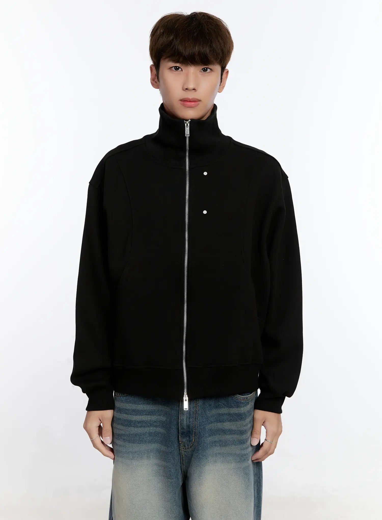 Men's Classic Two-Way Zip-Up Jacket IS529