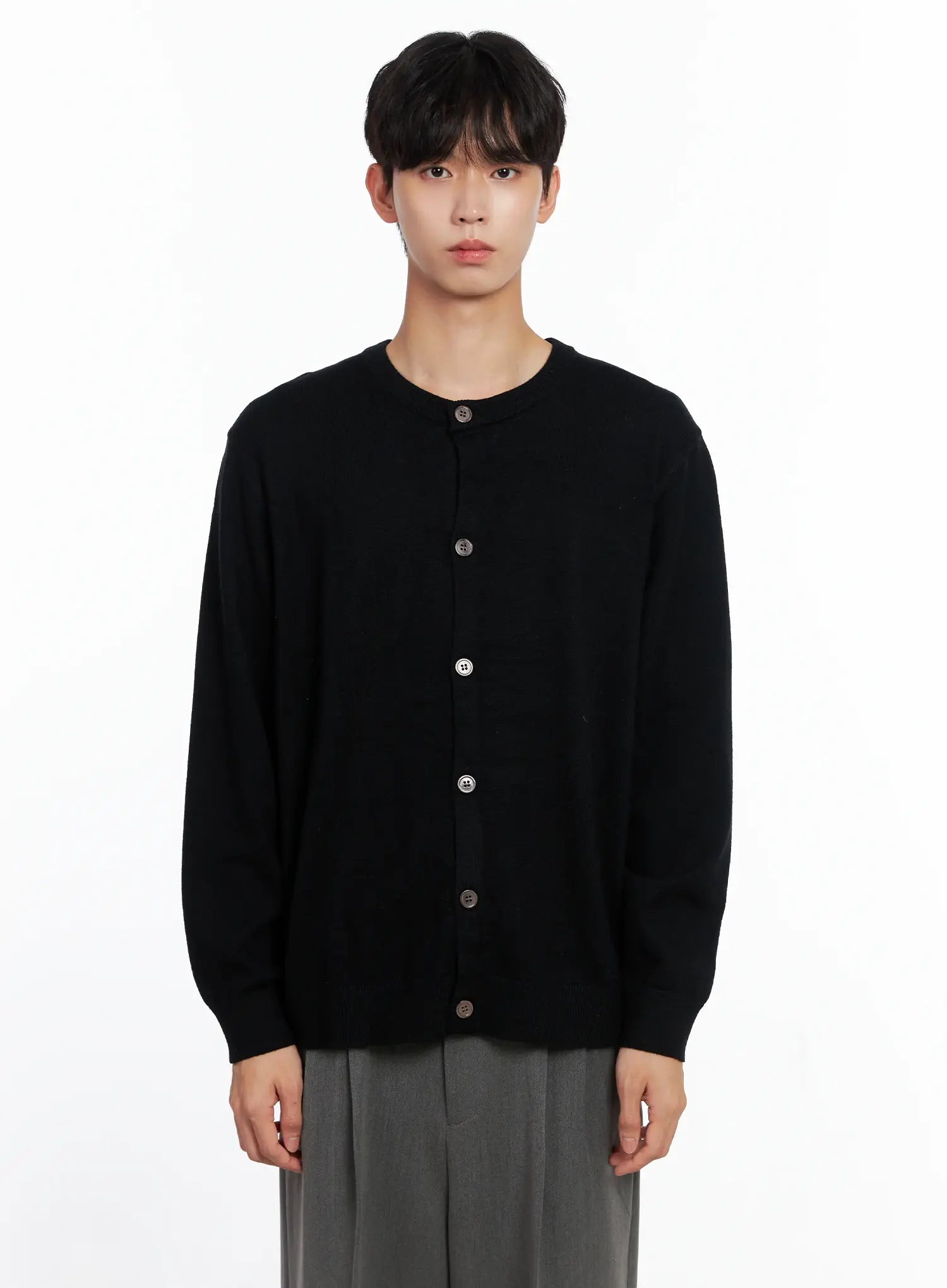 Men's Classic Round Cardigan IS519