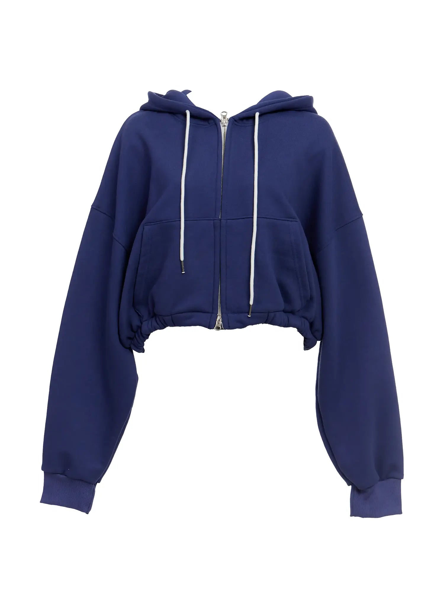 Cropped Zip-Up Hoodie IO517