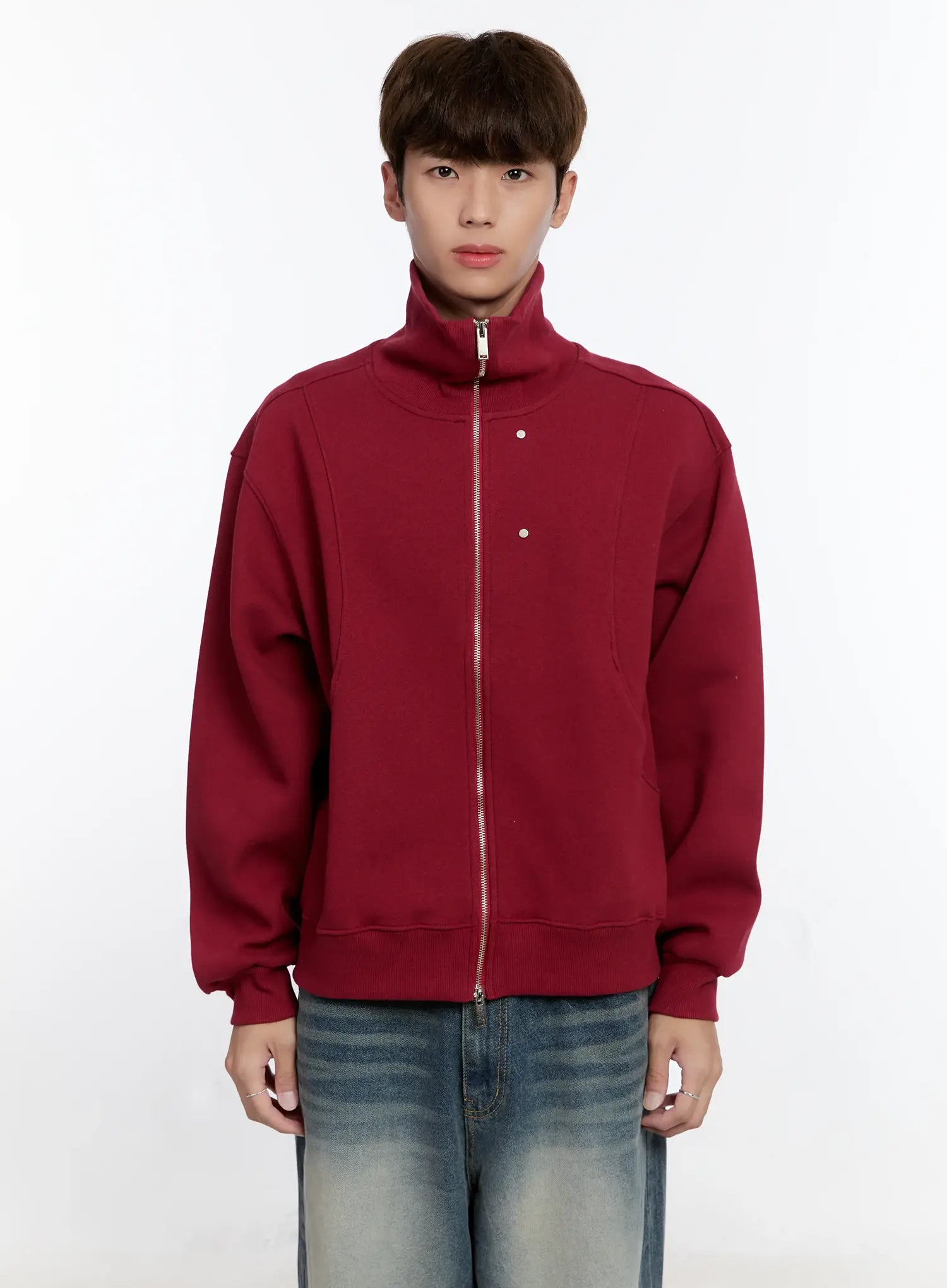 Men's Classic Two-Way Zip-Up Jacket IS529