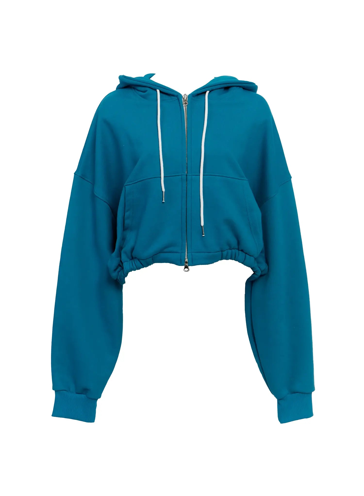 Cropped Zip-Up Hoodie IO517