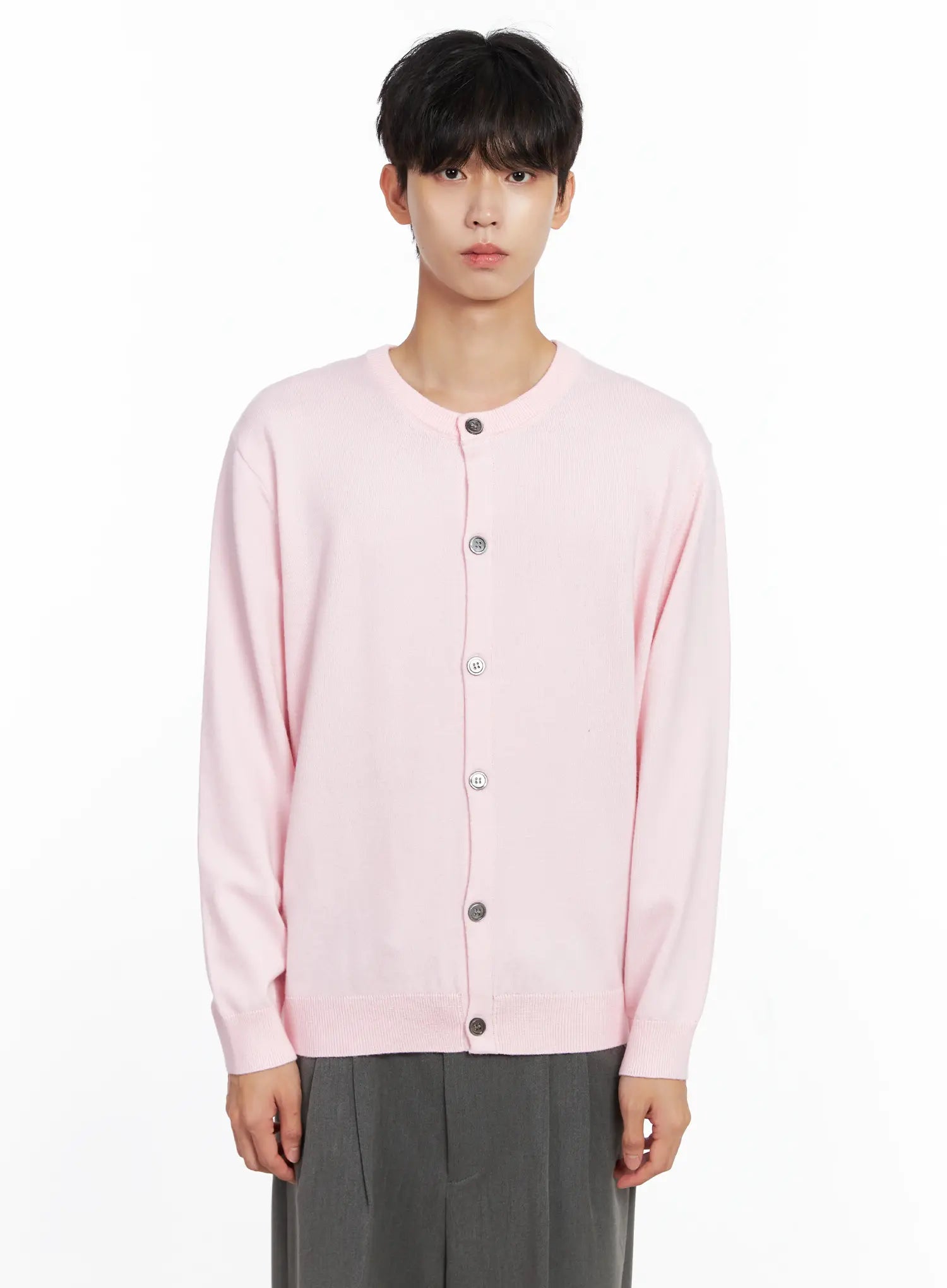 Men's Classic Round Cardigan IS519