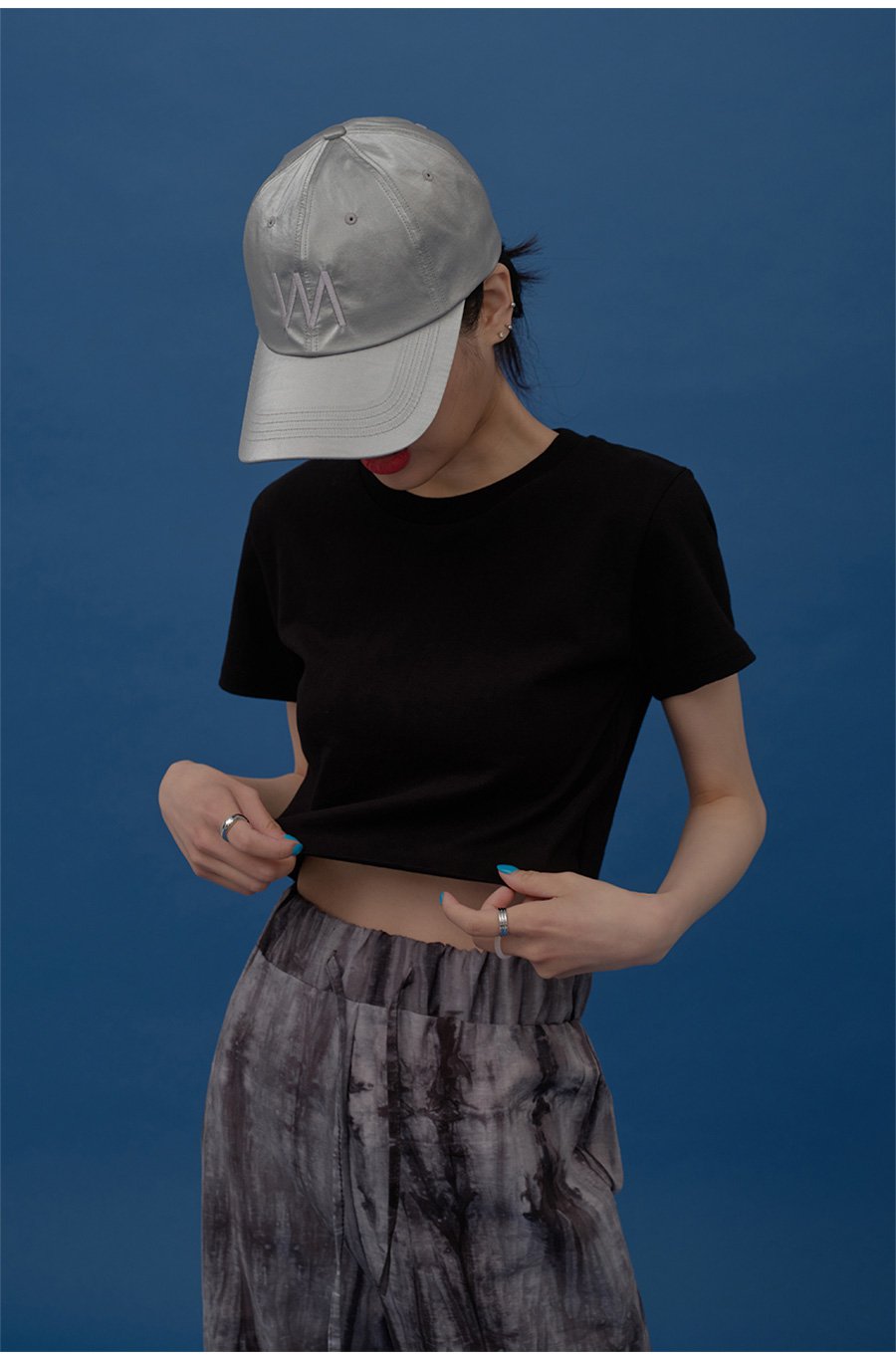 Short Sleeve Crop T Shirt F22