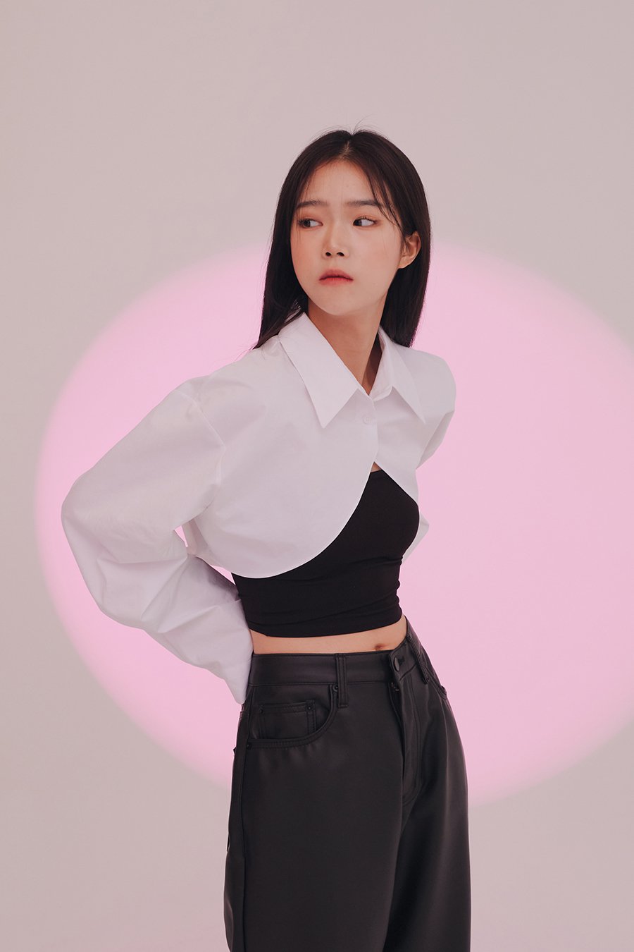 Cropped Shirt Shrug J24