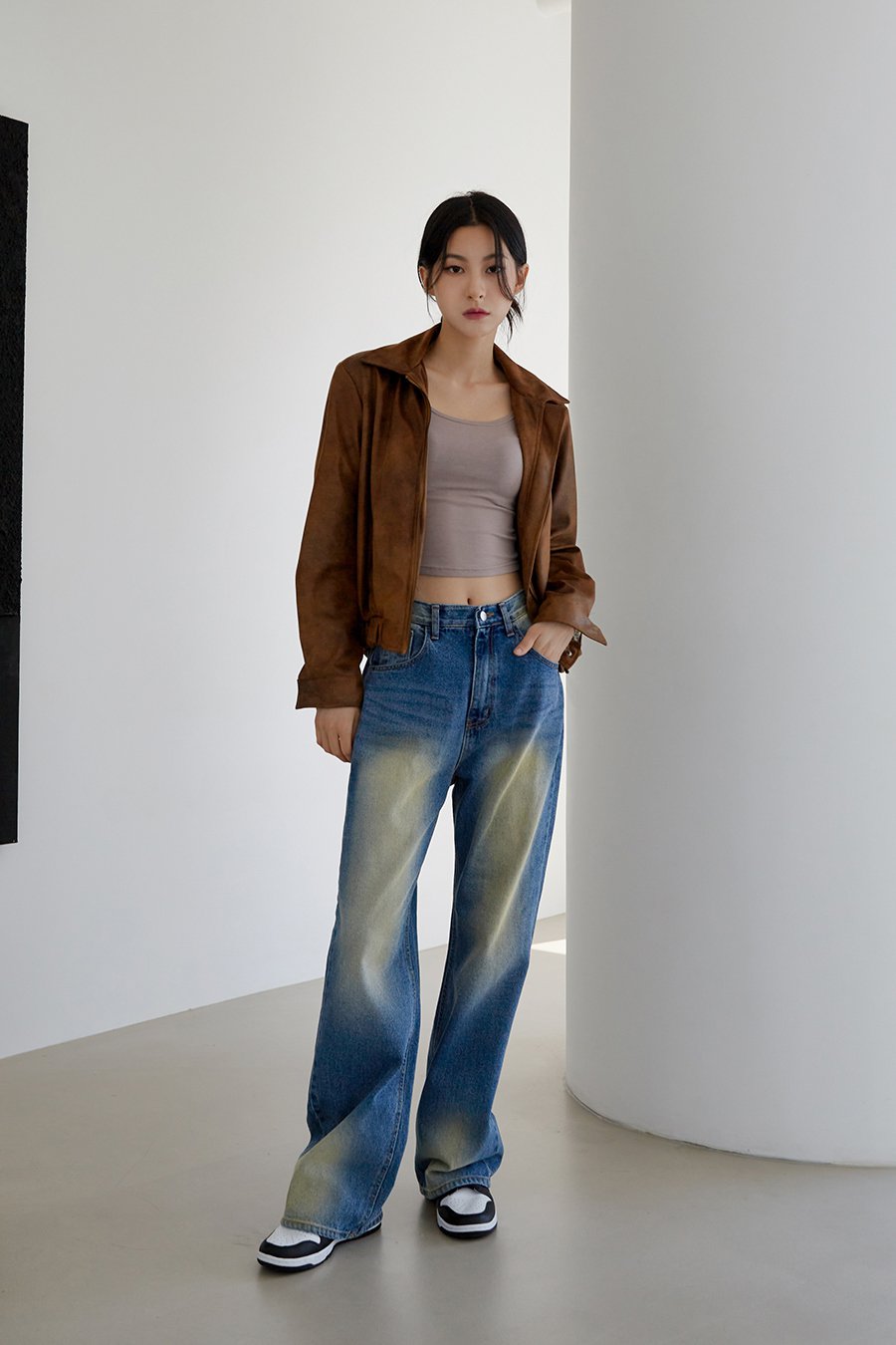 Faux Leather Jacket J23