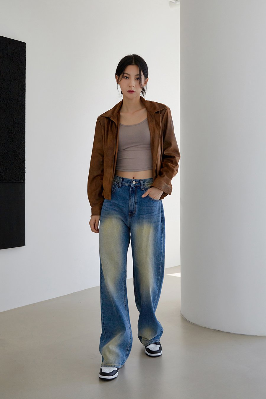 Faux Leather Jacket J23