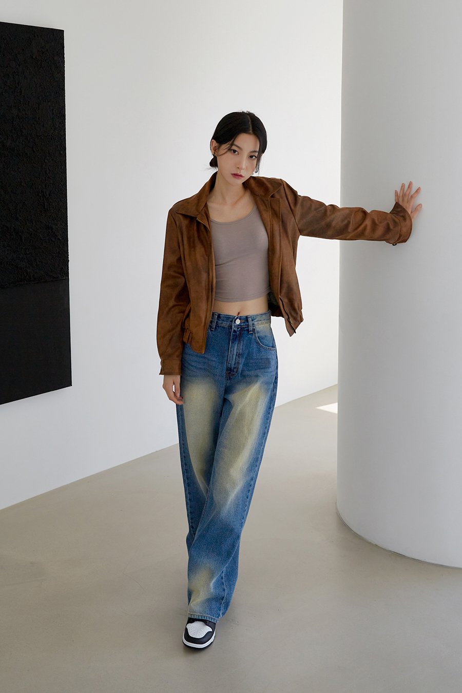 Faux Leather Jacket J23