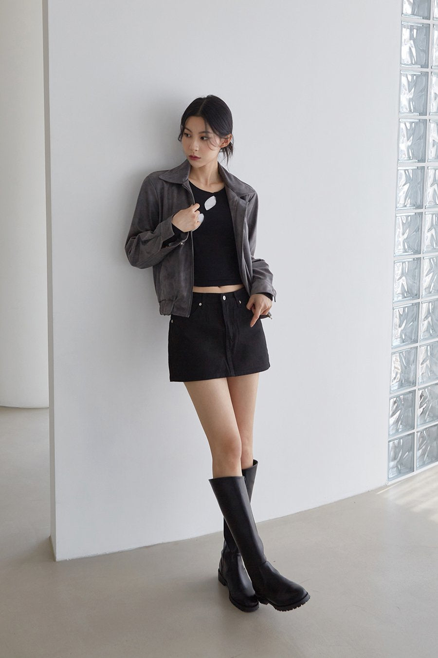 Faux Leather Jacket J23