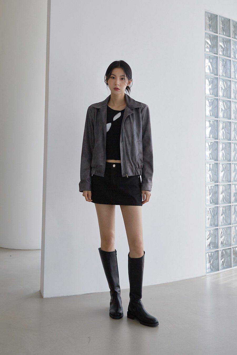 Faux Leather Jacket J23