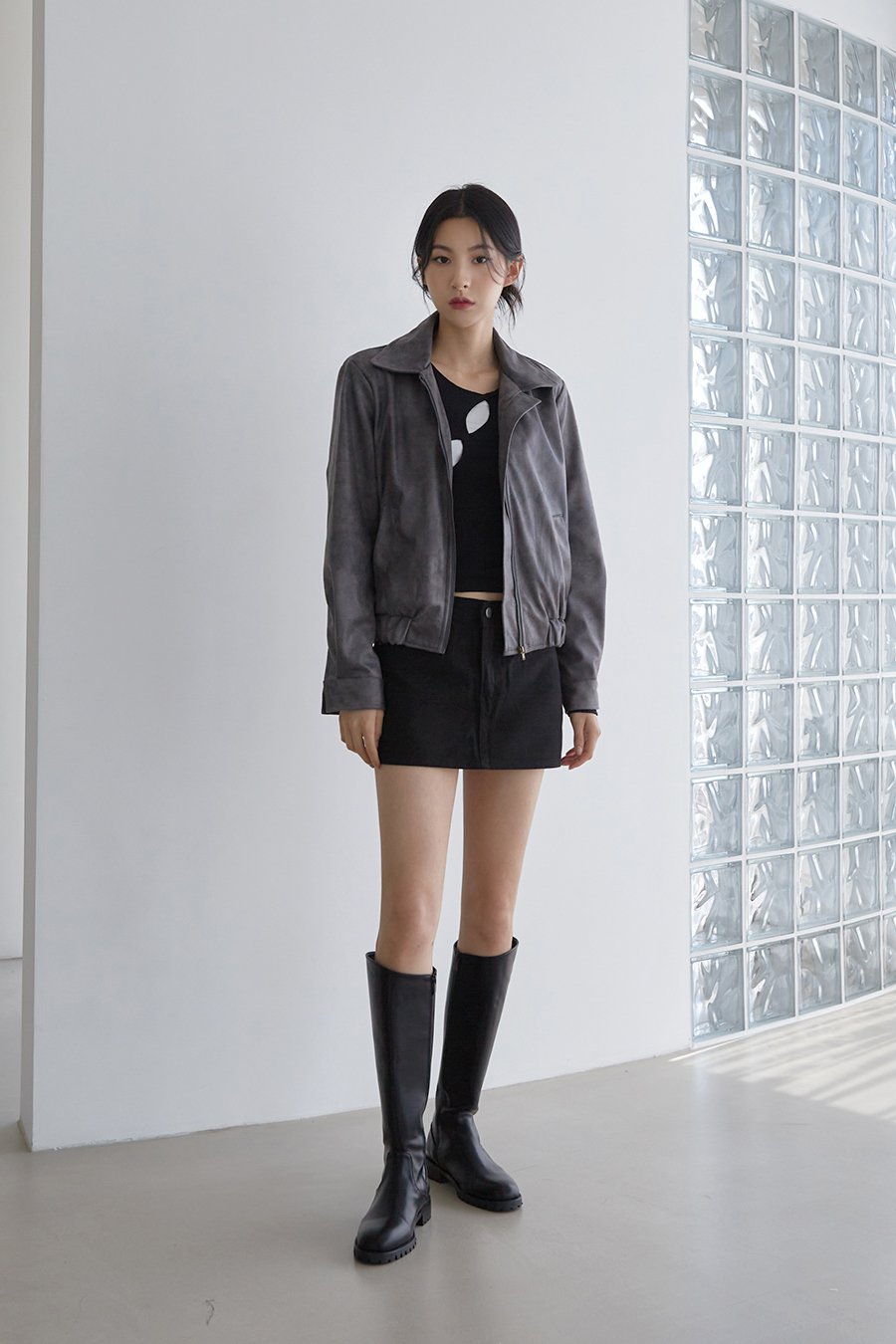 Faux Leather Jacket J23