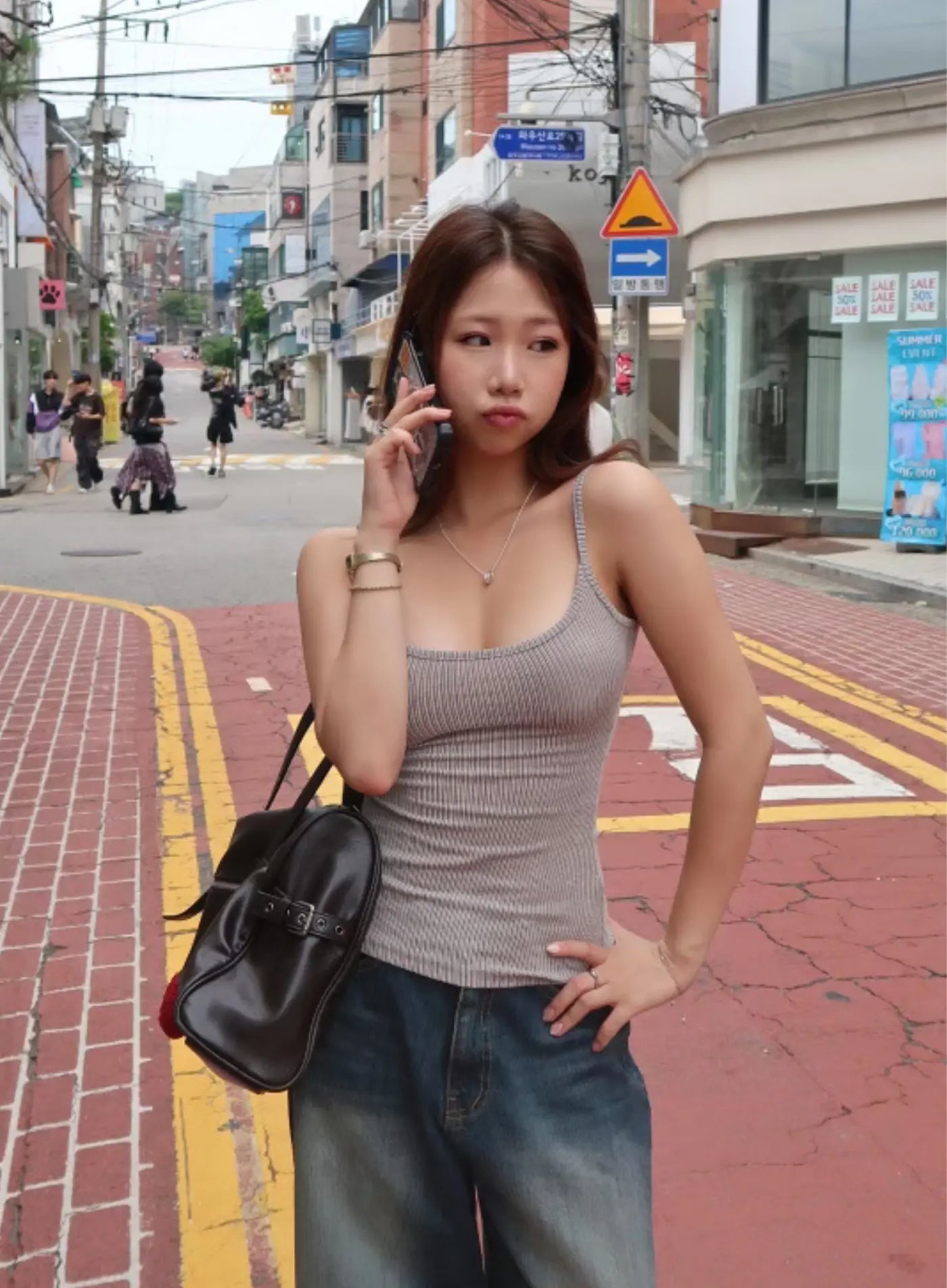 Fitted Ribbed Tank CA518