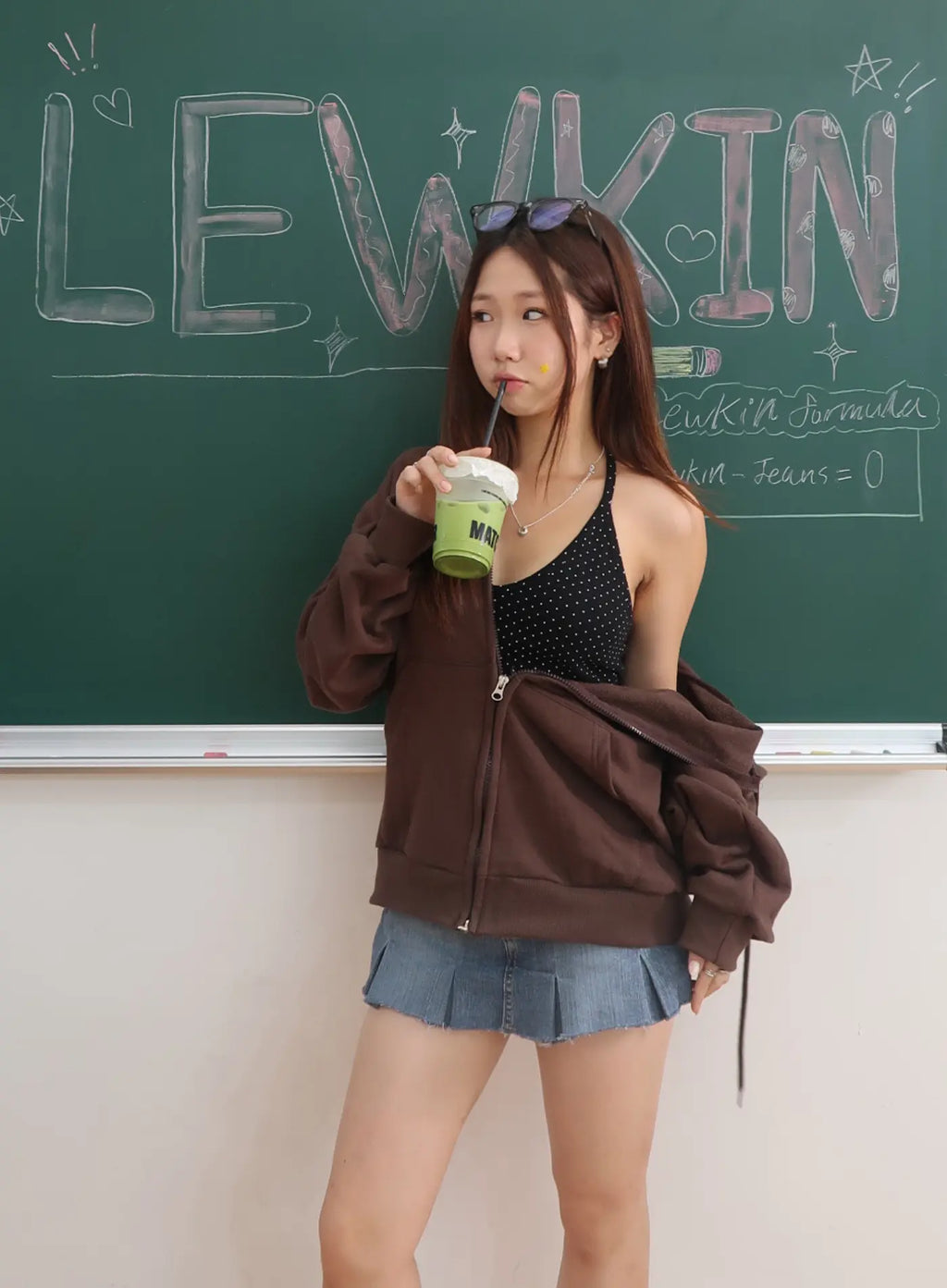 Graphic Oversize Zip-Up Hooded Jacket IM528