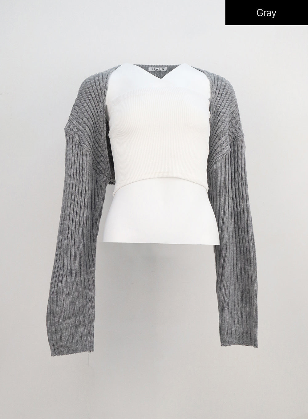 Ribbed Bolero Shrug BA09