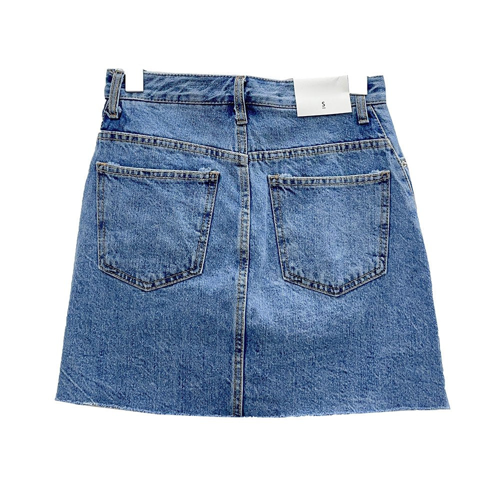 Denim Mini Skort U2202
