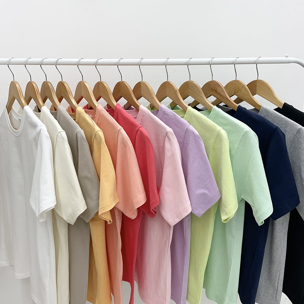 Cotton Short Sleeve Cropped T Shirt M5