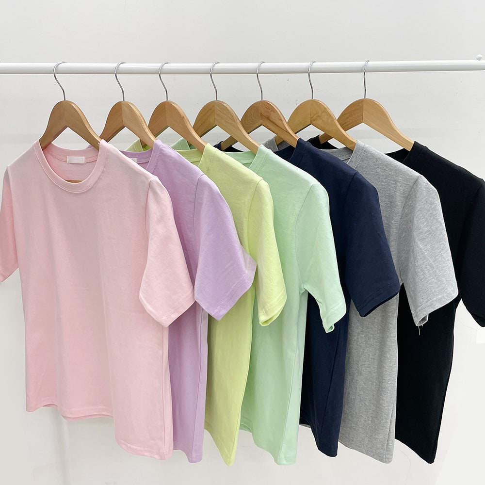 Cotton Short Sleeve Cropped T Shirt M5