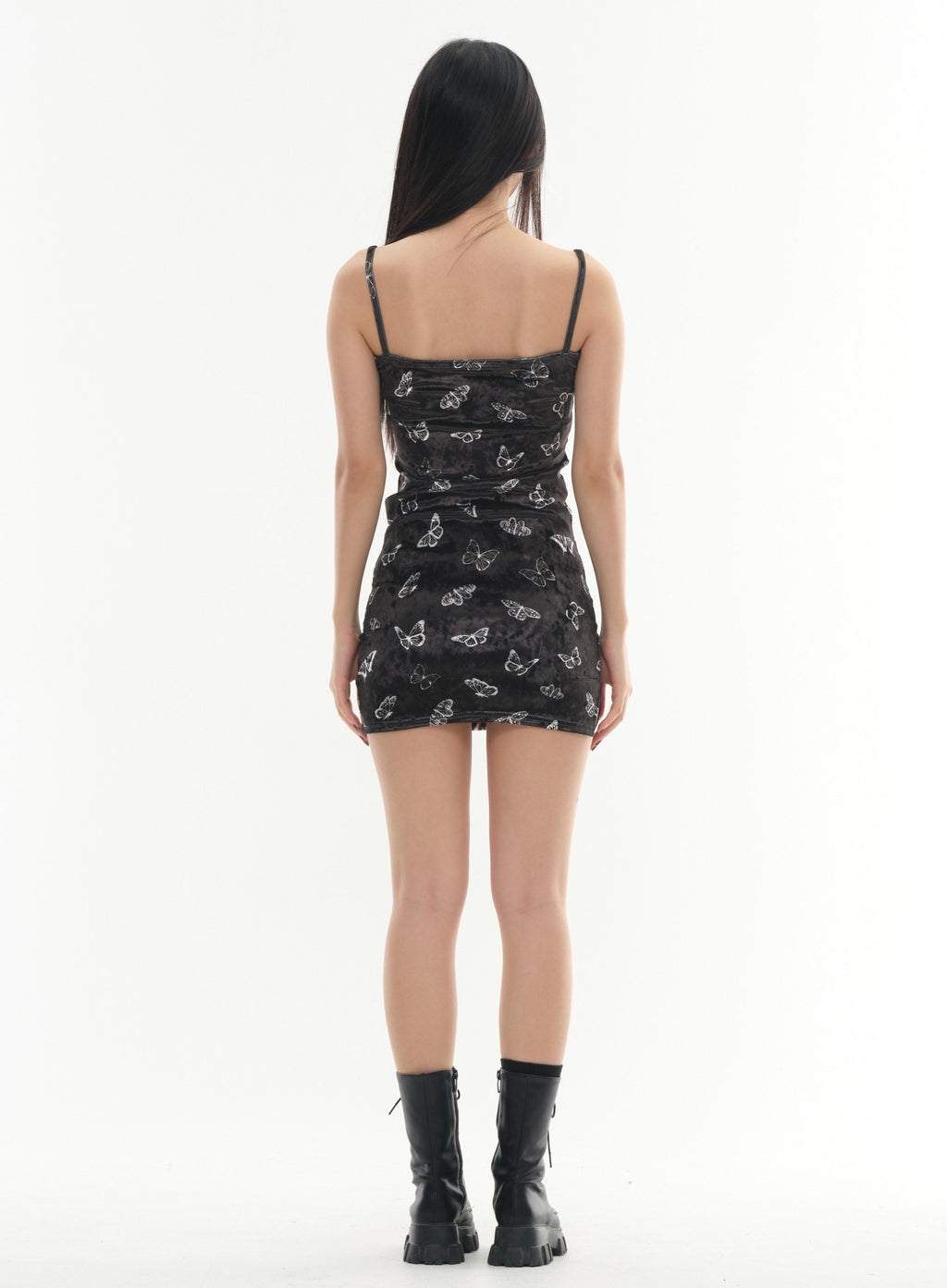 Butterfly Print Mini Strap Dress #Lewkin Original #1126K8