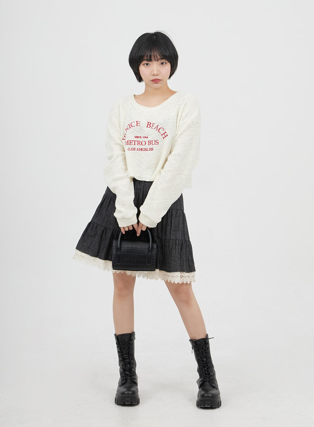 Lace Mini Skirt BM314