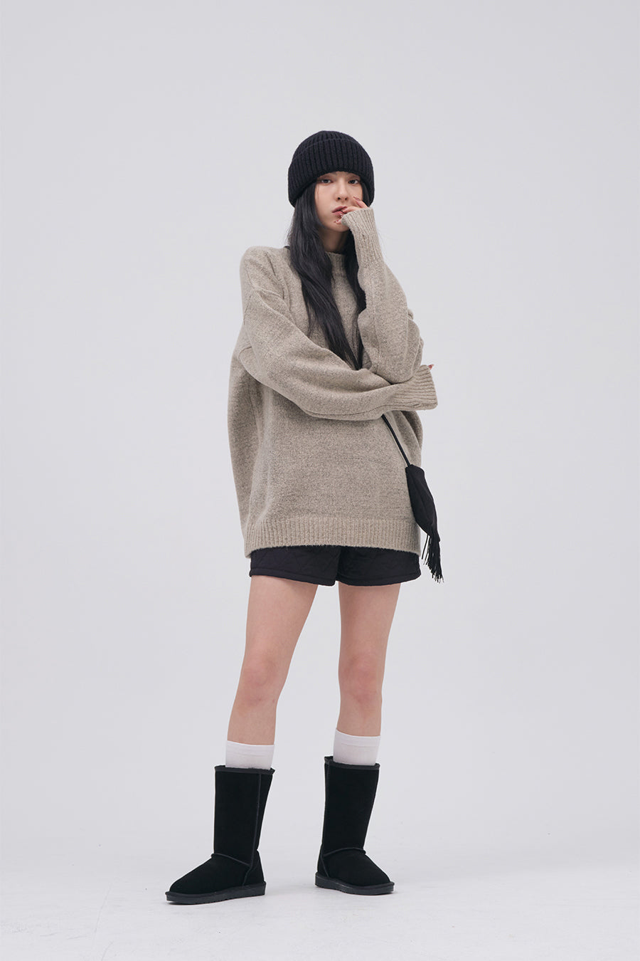 Oversize Round Neck Knit Unisex CN17