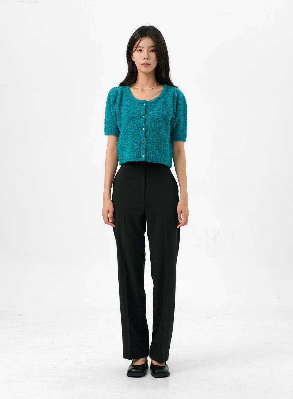 Puff Short-Sleeve Cardigan OG323